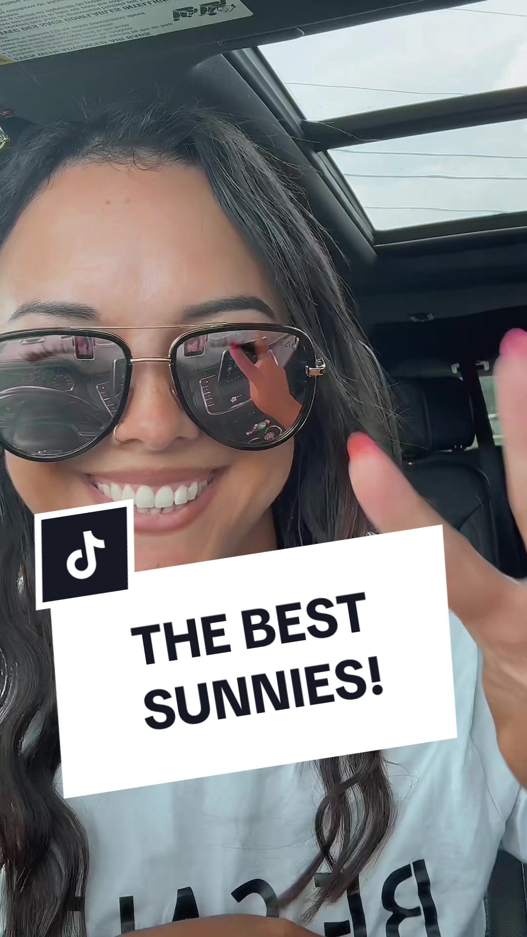 TikTok post by @ohheyitsme.megan for Dax Eyewear. Caption reads: @Dax Eyewear never misses🔥😎 Definitely a summer....