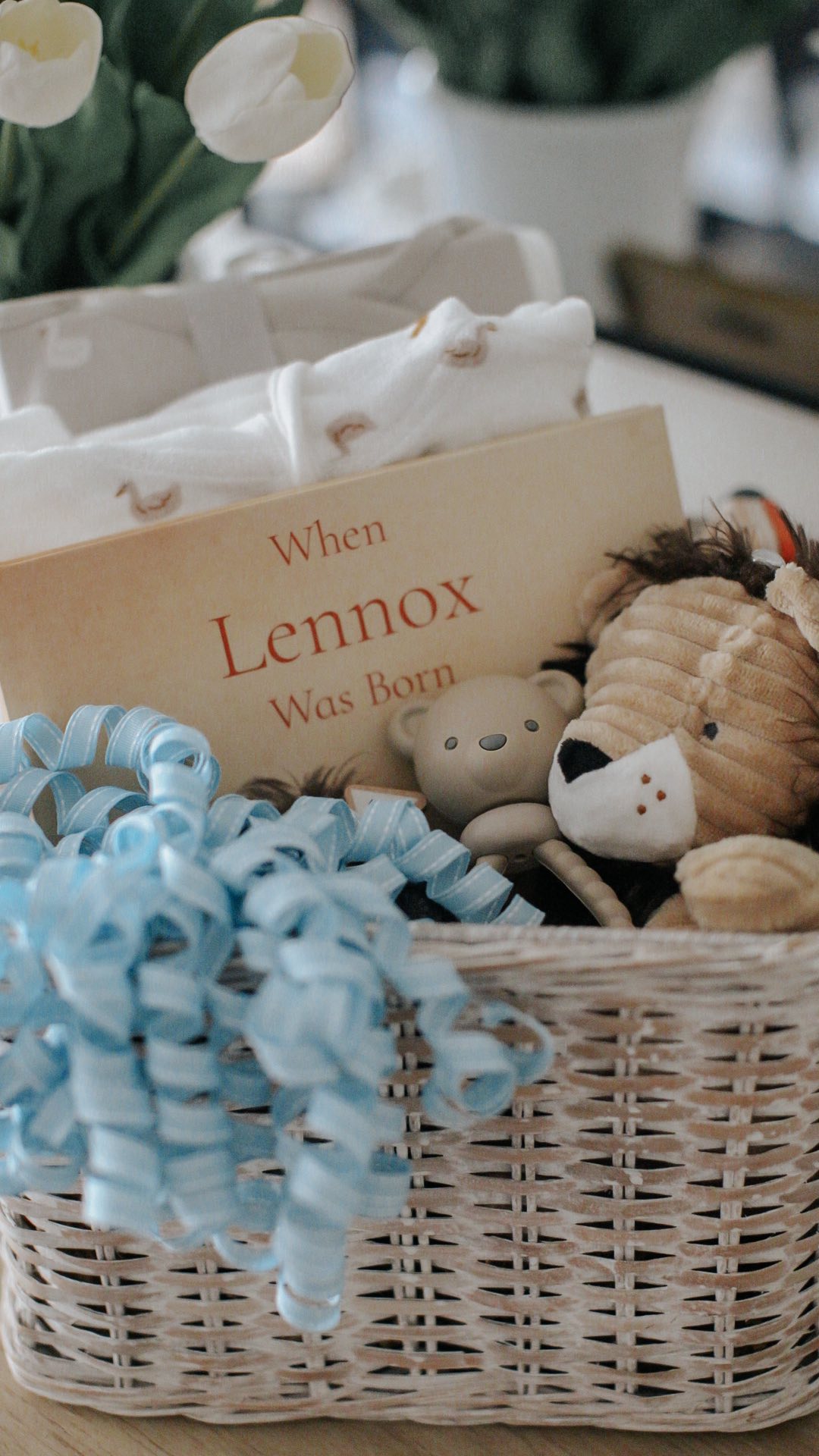 Instagram post by @bayliss.storybook for Wonderbly. Caption reads: If you’re looking for a meaningful baby gift, this....