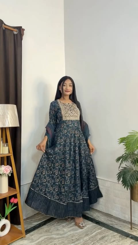 Instagram post by @rubaiya.2 for Amazon Fashion. Caption reads: [...] Anarkali kurta set, unboxing, outfit....