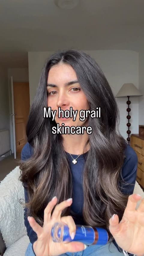 Instagram post by @georgiahabboo for Augustinus Bader. Caption reads: My holy grail skincare routine ad @augustinusbader....