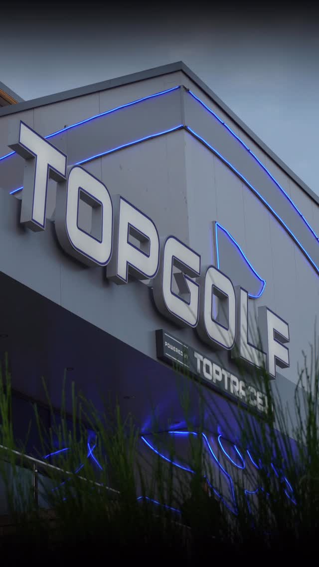 Instagram post by @presocial_ for Topgolf. Caption reads: [...] was my family’s first time trying Topgolf in....
