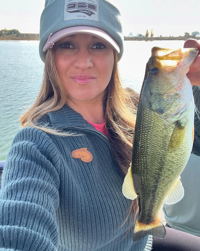 Instagram post by @darlenewaterandwild for DSG Outerwear. Caption reads: A little Sunday fishing 🎣 I love my fisherman’s....