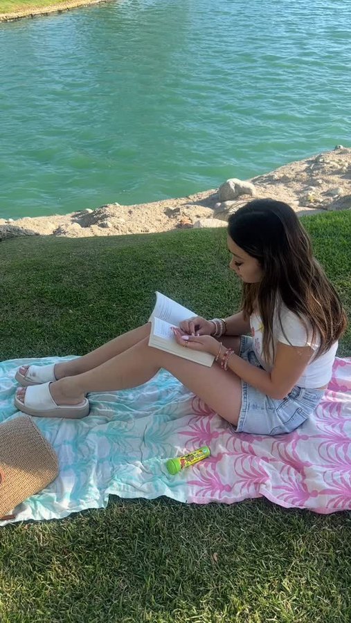 Instagram post by @charlottelqu for Sour Patch Kids. Caption reads: Come try the new @sourpatchkids bites tube with me....