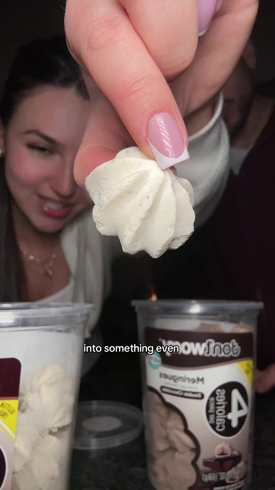 TikTok post by @abbyfridman for dontworrysnacks. Caption reads: The @dontworrysnacks are so yummy; u could eat the....