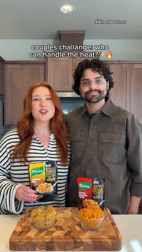 Instagram post by @b1gbimbo for Knorr US. Caption reads: See if you can handle the heat by shopping the....
