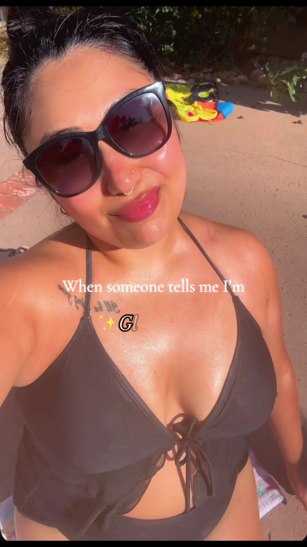 TikTok post by @rachheldarling for Carroten. Caption reads: [...] because I forgot to link it 😅🤦🏻‍♀️....