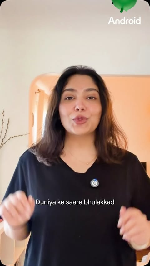 Instagram post by @thatindianchick_ for Google. Caption reads: Someone like me definitely needs Android to be....
