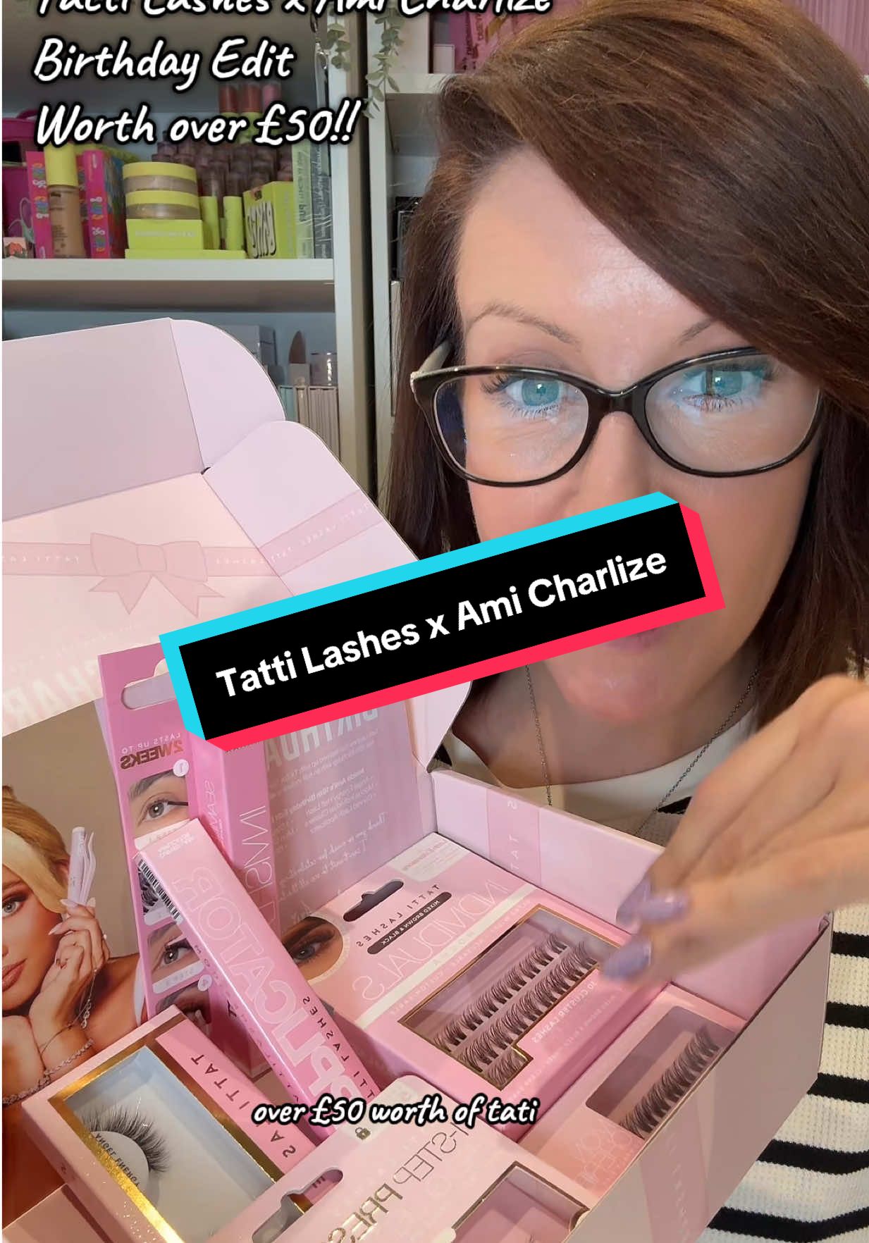 TikTok post by @nicdrane for TATTI LASHES. Caption reads: [...] all the different lashes @TATTI LASHES has....