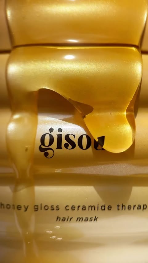 Instagram post by @pinaydora for Gisou. Caption reads: A little honey magic for my hair @gisou honey hair....
