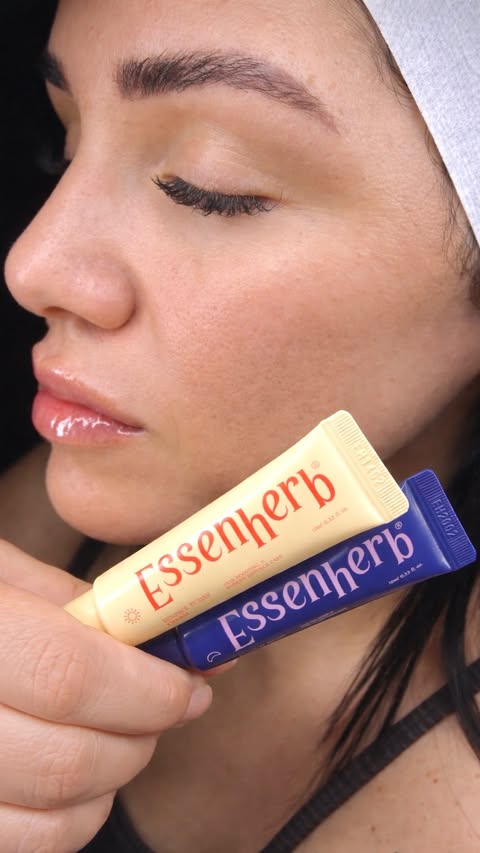 Instagram post by @tayshamontero for Stack Influence. Caption reads: [...] 🧴💤 go follow @essenherb_global 🤍....