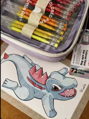 TikTok post by @brolin.pokemon for Shuttle Art. Caption reads: I was invited by @Shuttle Art to try out their pen....