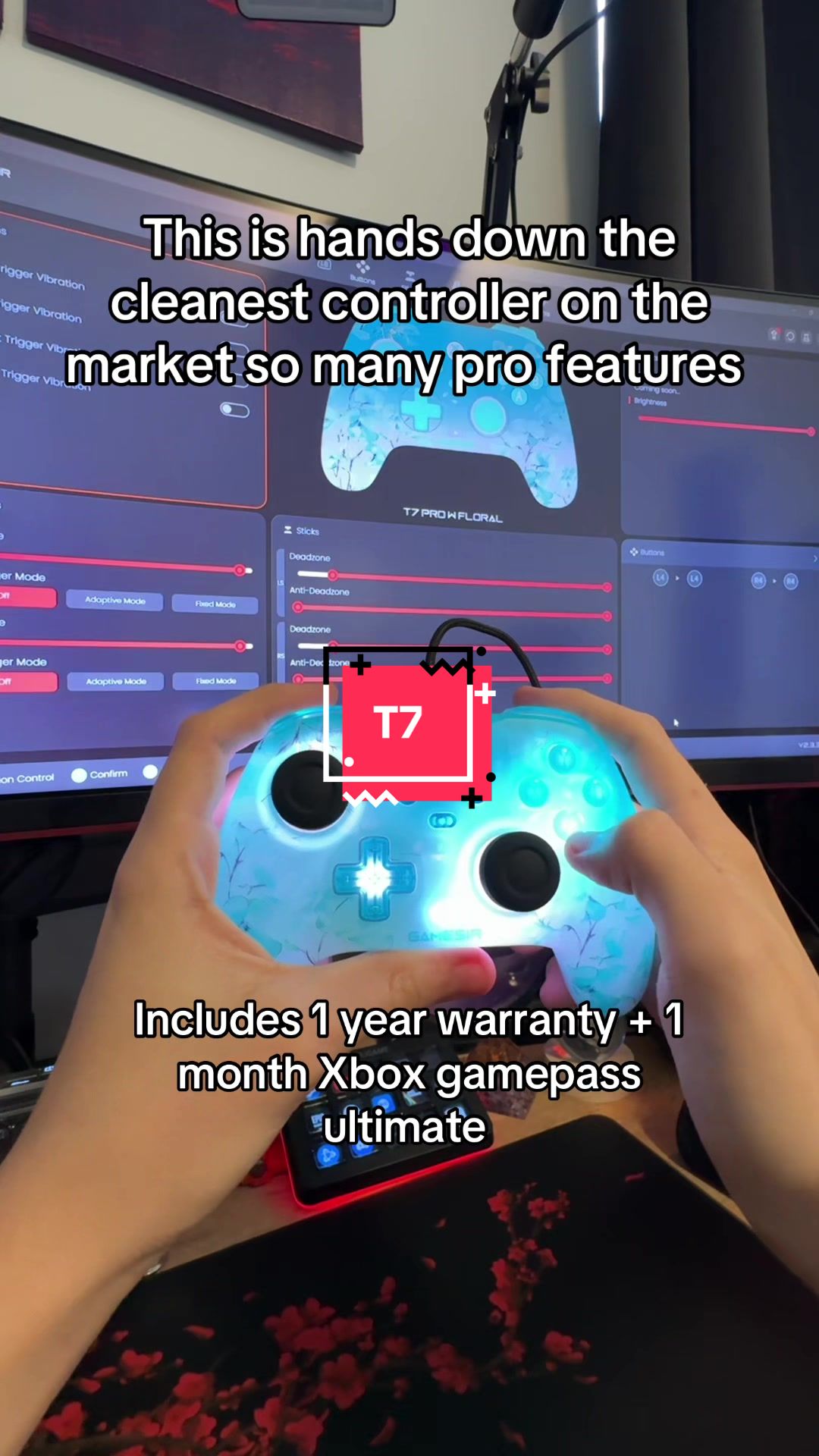 TikTok post by @victechfinds for GameSir. Caption reads: [...] such an amazing purchase dont miss out....