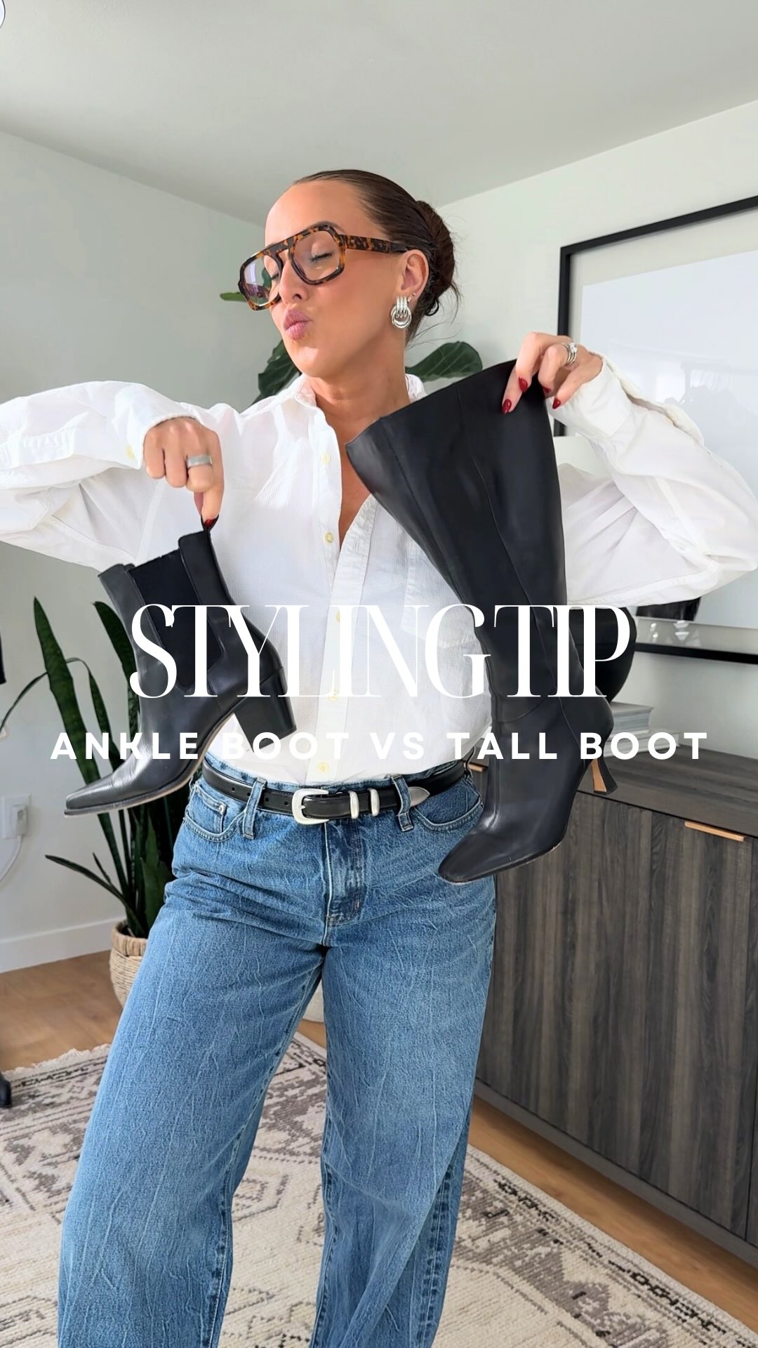 Instagram post by @__kylienelson for Dolce Vita. Caption reads: Comment BOOTS for video links 🔗 

Here’s an easy....