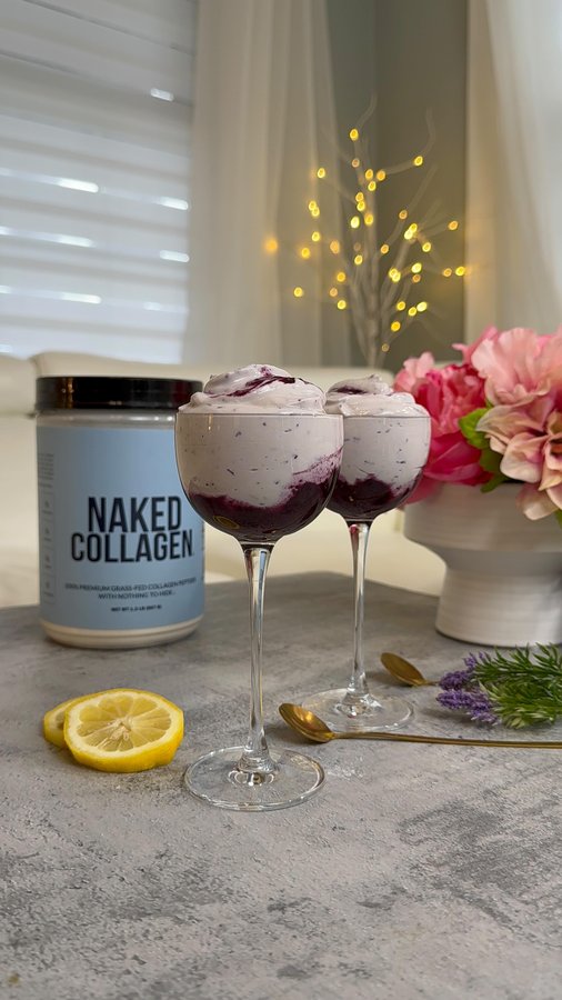 Instagram post by @lifestylebyanju for NAKED nutrition. Caption reads: [...] serve immediately.

#ad @nakednutrition....