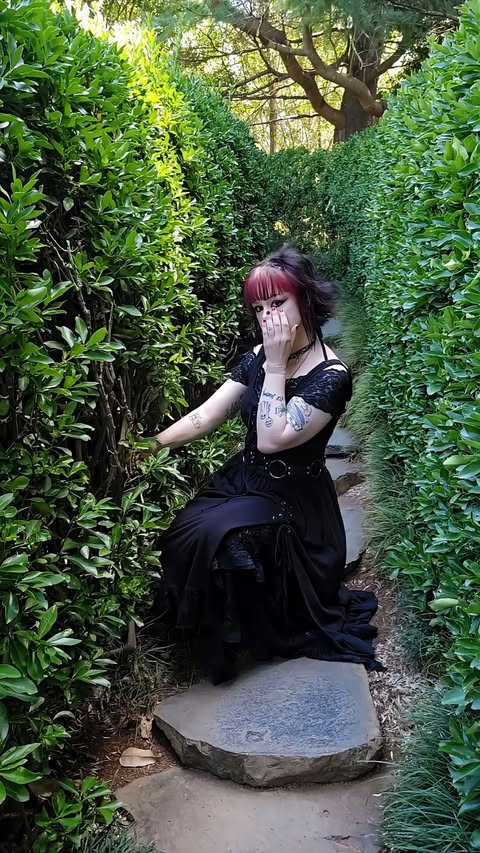 Instagram post by @deadinsidehoney for Demonia Shoes. Caption reads: wake up ghouls, new styling video is here 🤭....