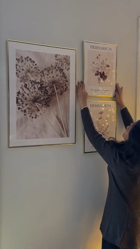 Instagram post by @khush_reviewingtales for Poster Store. Caption reads: Give the gift of wall art this holiday season with....