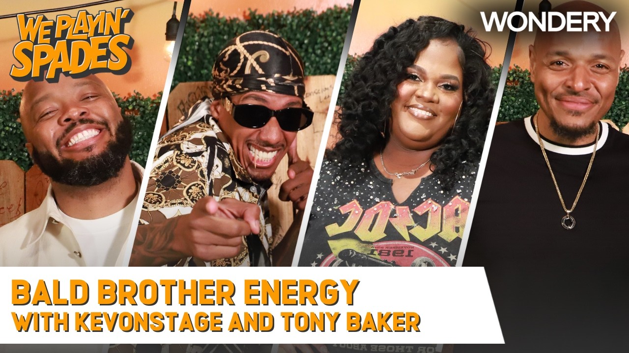 YouTube post by @WePlayinSpades for Wondery. Caption reads: Comedy, Chaos & Cards with KevOnStage and Tony....