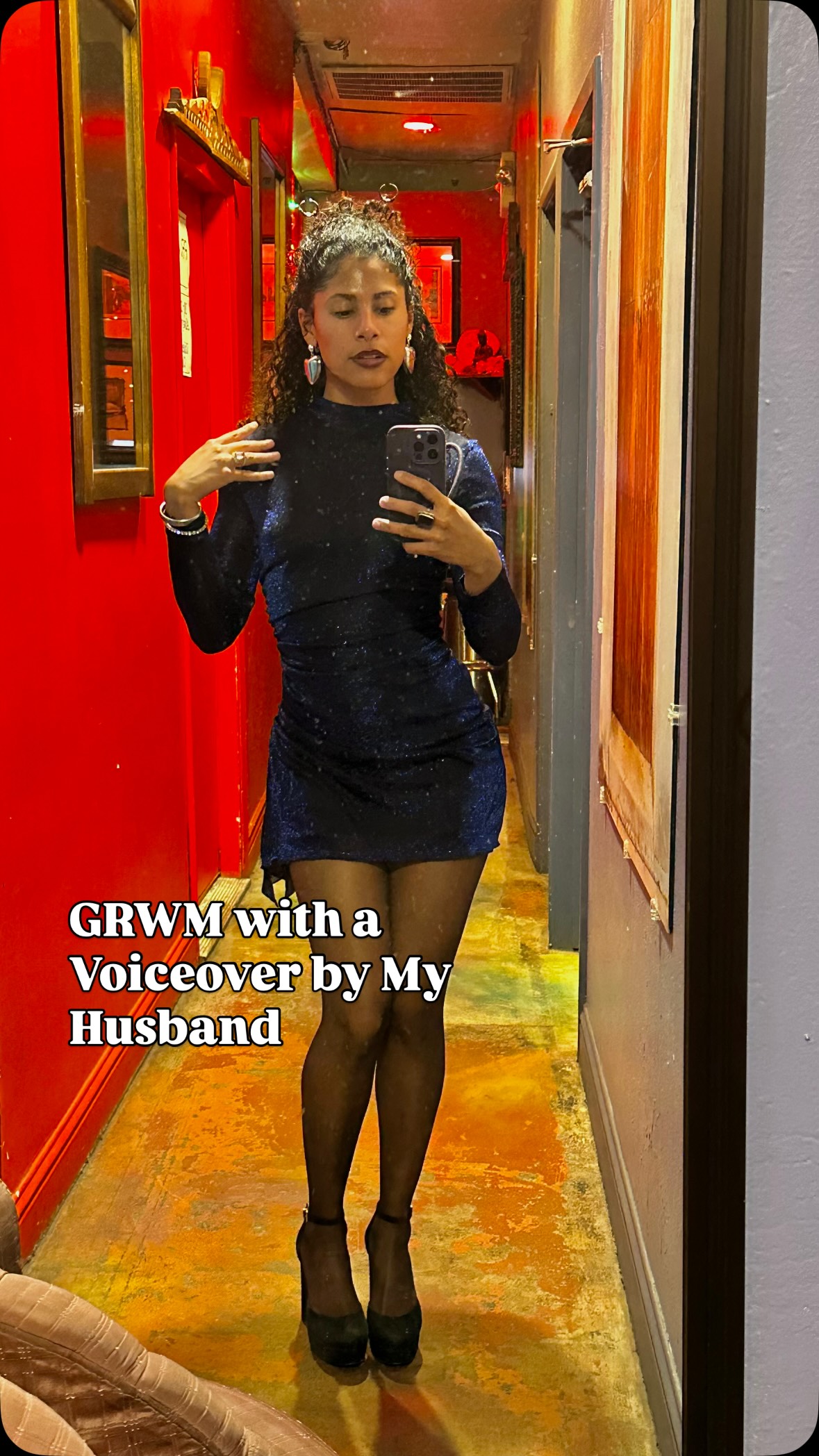 Instagram post by @polychrom3 for ALDO Shoes. Caption reads: GRWM for date night except my husband does a....