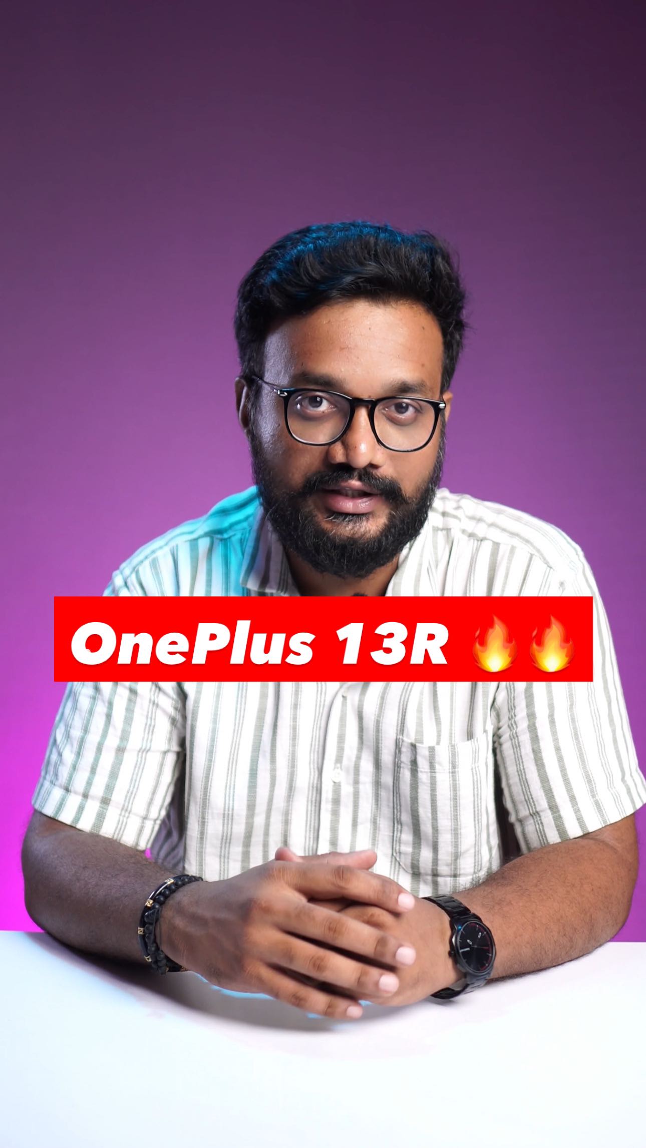 Instagram post by @telugutechsupport for OnePlus India. Caption reads: OnePlus 13R 🔥🔥 #collab

#OnePlus13R....