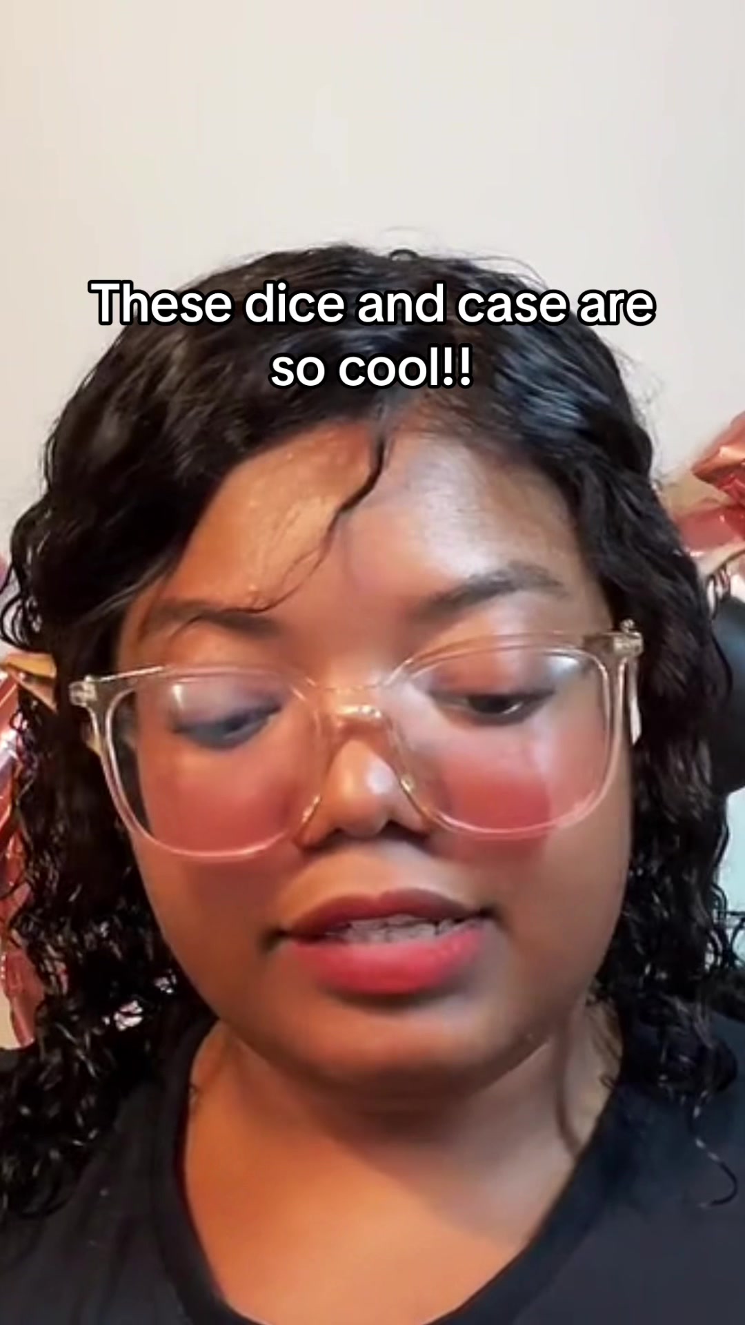 TikTok post by @obviousdisaster for 1985 Games. Caption reads: [...] these are my favorite out of the dice @1985....