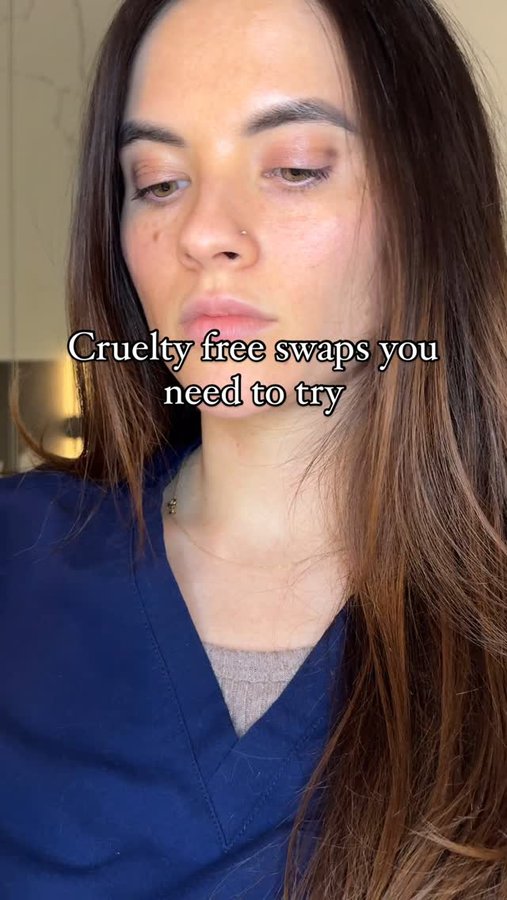 Instagram post by @dermbunny for Facetheory. Caption reads: Bunny approved swaps 🐰

Kiehl's is not cruelty....