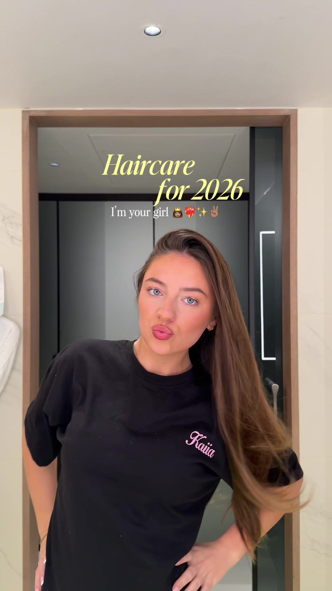 TikTok post by @fleureleanorgreen for Nature Spell. Caption reads: [...] be your haircare guru next year....