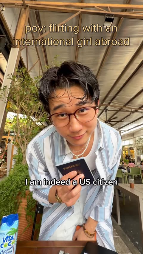 Instagram post by @thesamlitv for Vita Coco. Caption reads: cultural exchange rizz💕 with @vitacoco

#flirting....