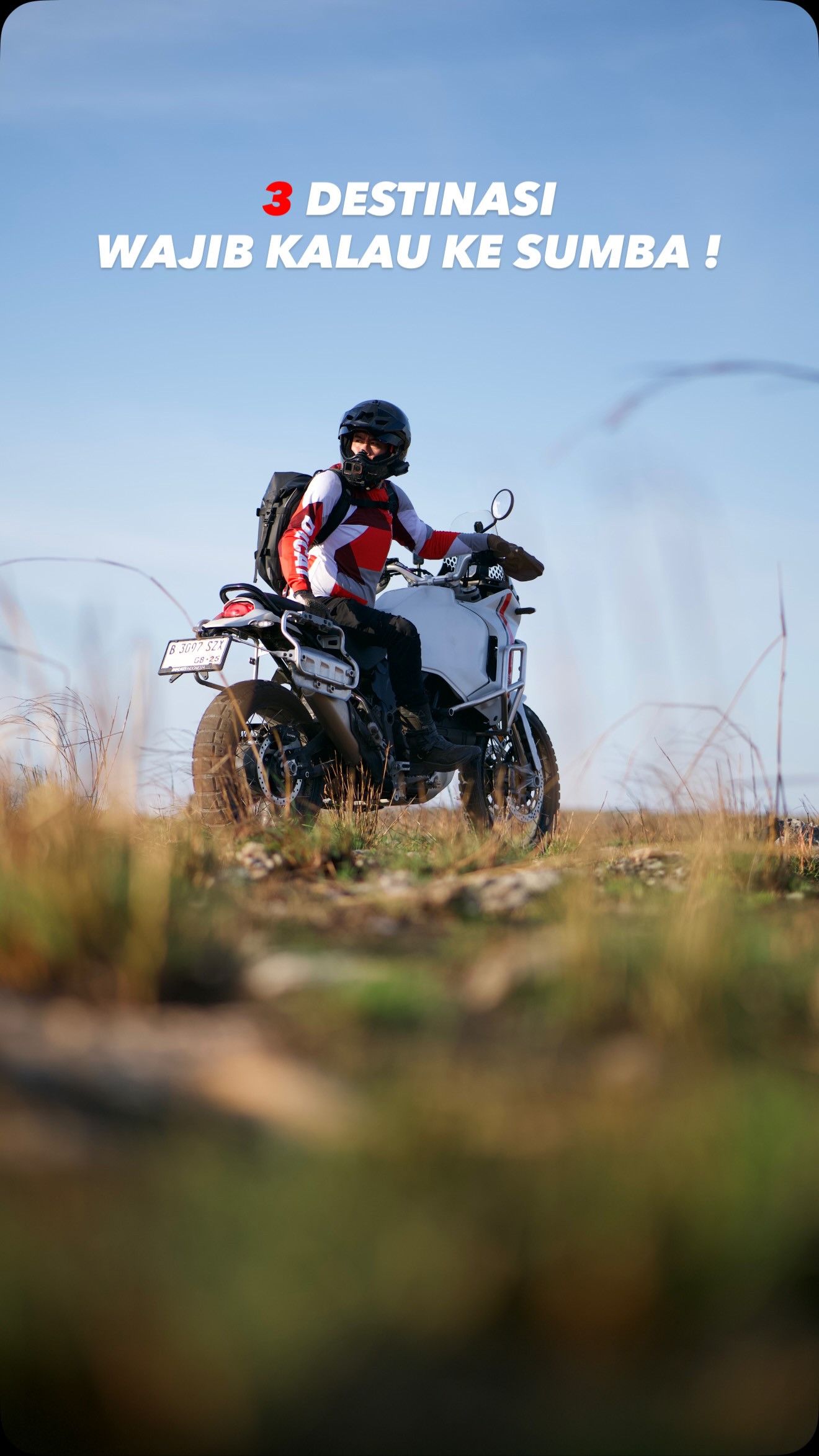 Instagram post by @rowby19 for Ducati. Caption reads: BERHASIL !!

Sumba Berhasil nahan gw buat berlama”....