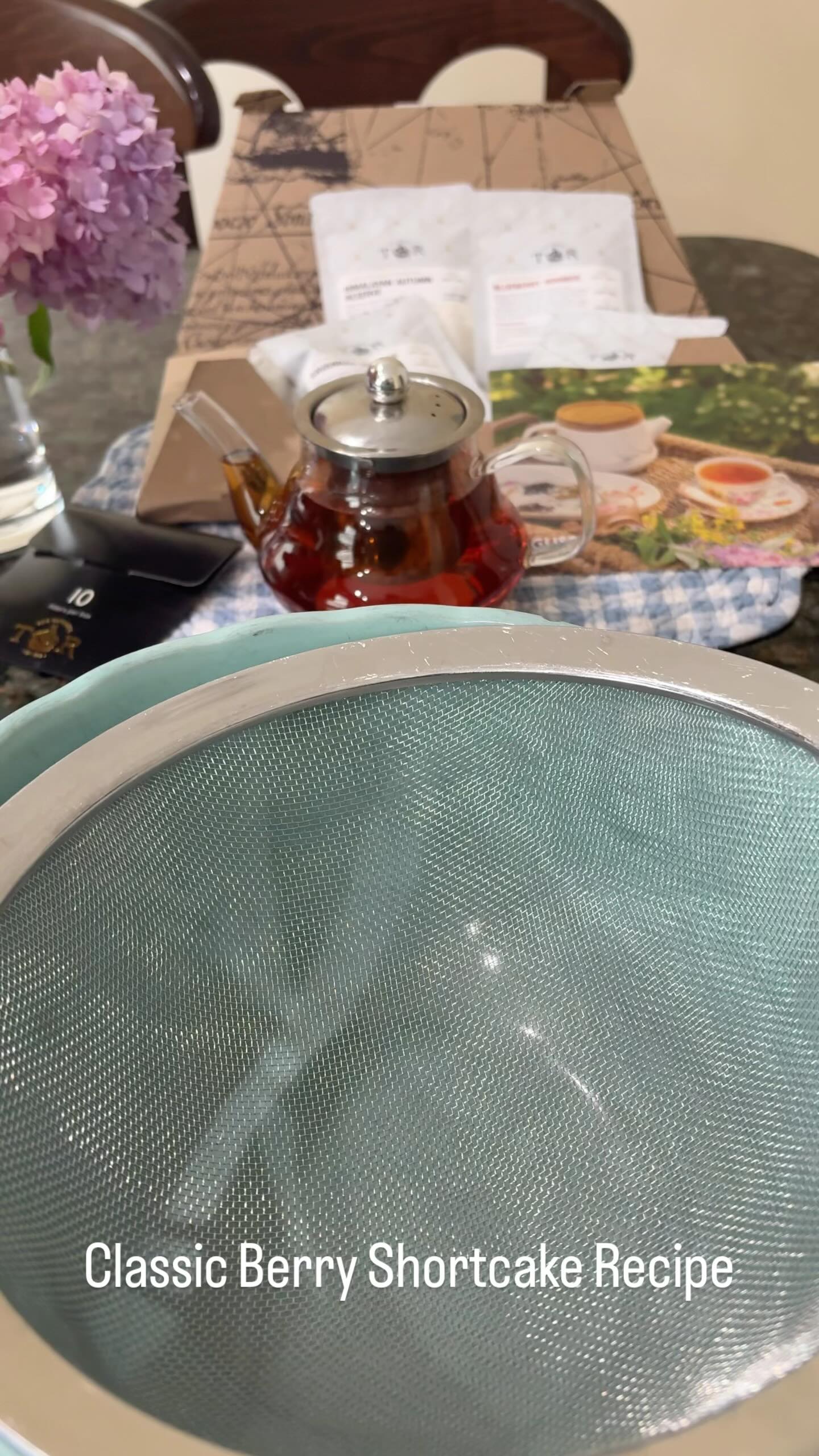 Instagram post by @aperfectfeast for Tea Runners. Caption reads: Berry bliss, shortcake style!✨ My Berry Shortcakes....