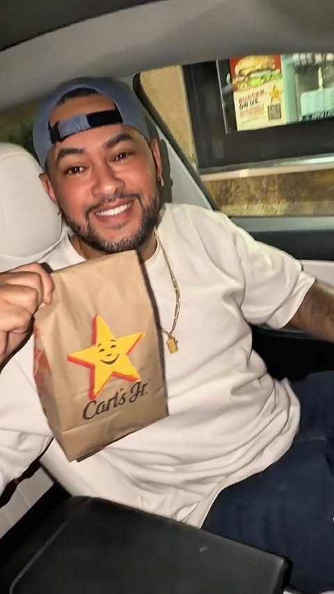 Instagram post by @catchcookcalvin for Carl's Jr.. Caption reads: Partnering with @carlsjr to bring you the best....