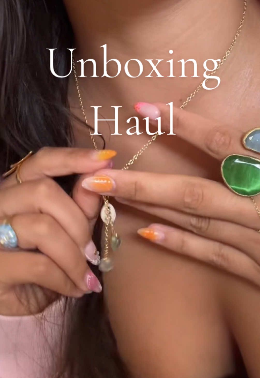 TikTok post by @kianastadlerr for Karuna Skin. Caption reads: Unboxing haul! I love you all so much it hurts....