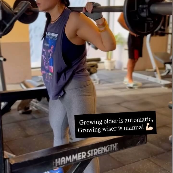Instagram post by @madhu_kothari_81 for Foot Locker. Caption reads: Its legs day 🔥

No off day

Move forward..

Thank....