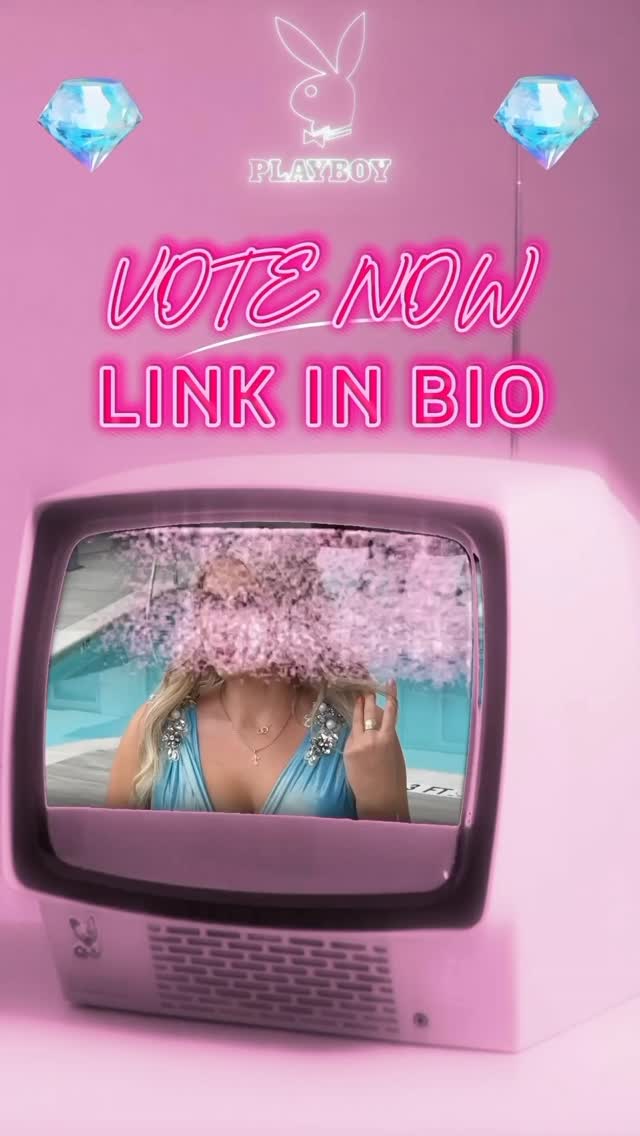 Instagram post by @notbasicblonde_ for Playboy. Caption reads: I’m nominated to be the next @playboy Icon❤️💋
By....