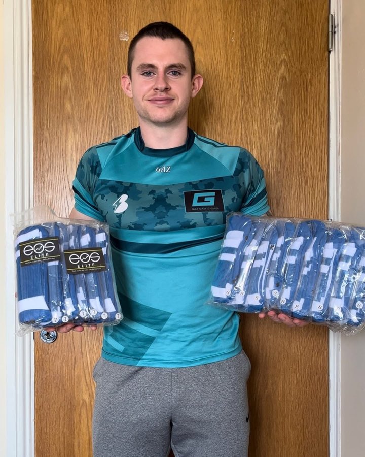 Instagram post by @gaz_gaelic_guide for Eos Elite. Caption reads: Delighted to have teamed up with @eos.elite, and....