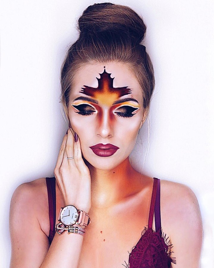 Instagram post by @lisamarie_schiffner for PAUL HEWITT. Caption reads: [...] this look from@makeupbyalinna 😍🍁....