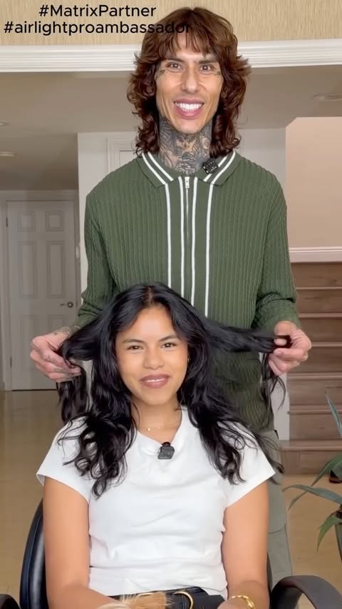 Instagram post by @castillo_13 for Matrix. Caption reads: Bring on the #bobhair 
@matrix @lorealpro....