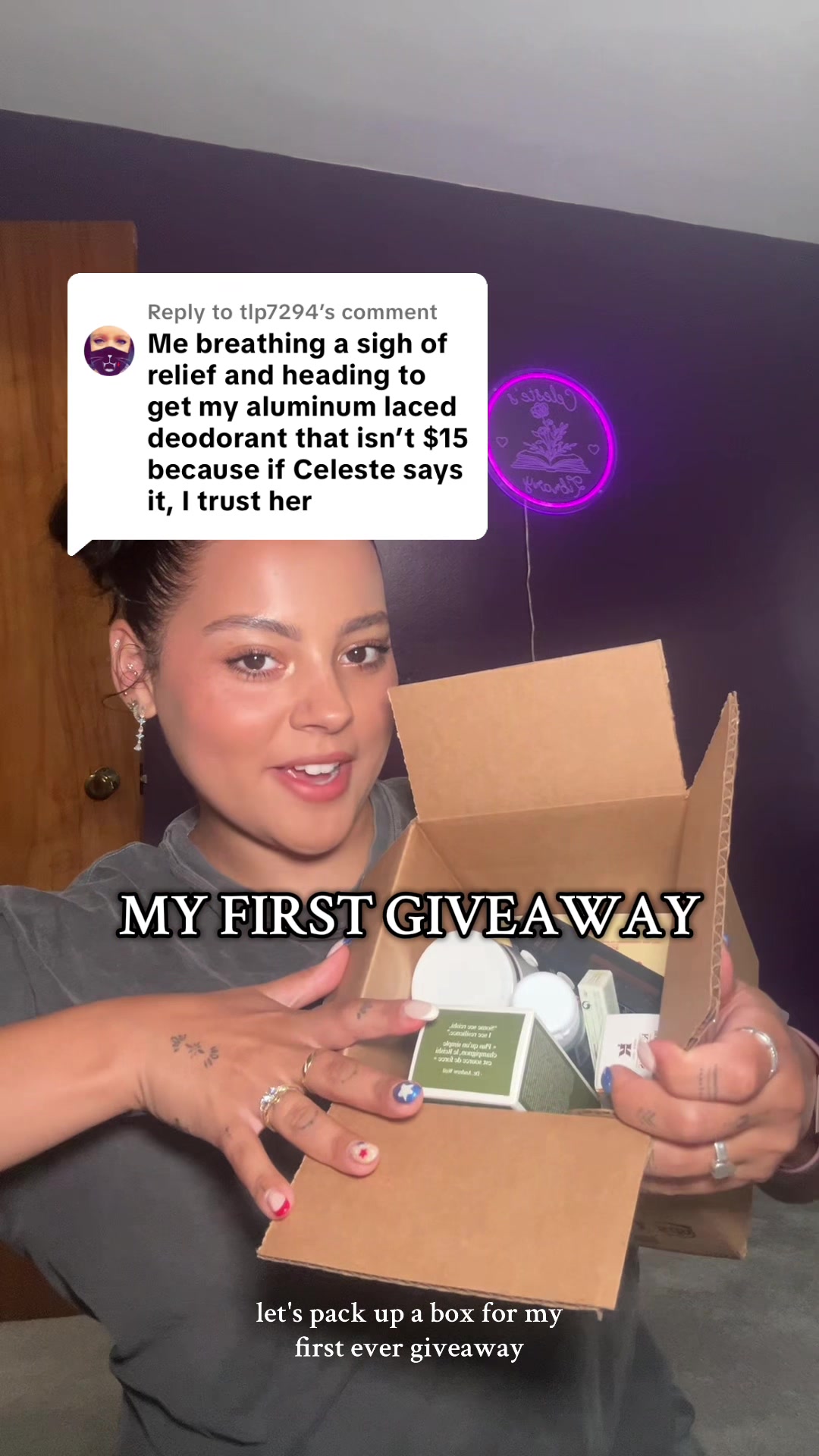 TikTok post by @skinwithceleste for DRMTLGY. Caption reads: Replying to @tlp7294 this is the coolest thing I....
