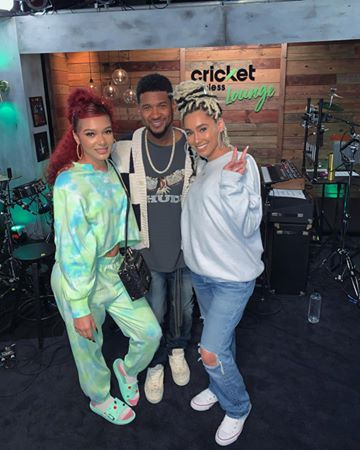 Instagram post by @ceraadi for CricketWireless. Caption reads: So we got to see our KING OF R&B 👑 up close and....