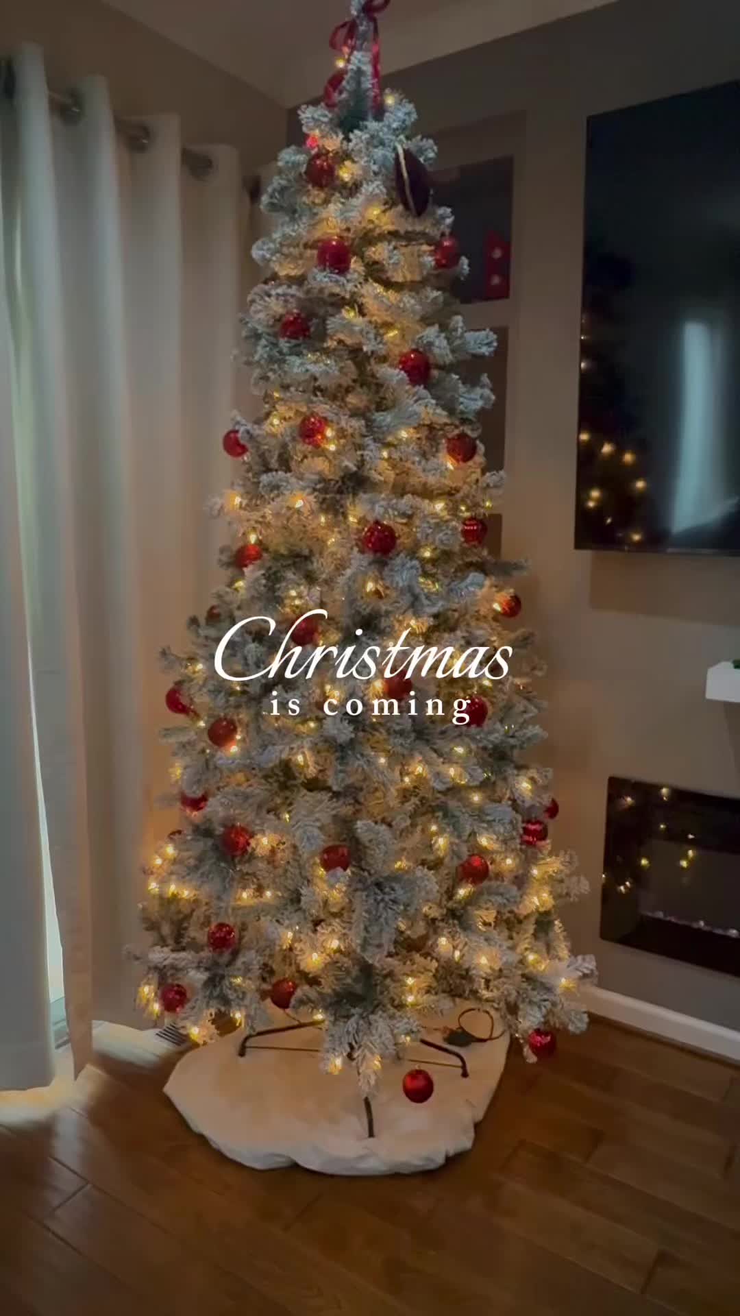 TikTok post by @homewithshahina for Shareconn. Caption reads: [...] #christmastree #christmastreedecor....