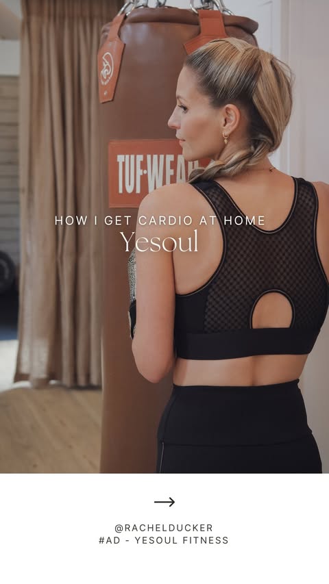Instagram post by @rachelducker for YESOUL FITNESS. Caption reads: [...] That’s why having something like the....