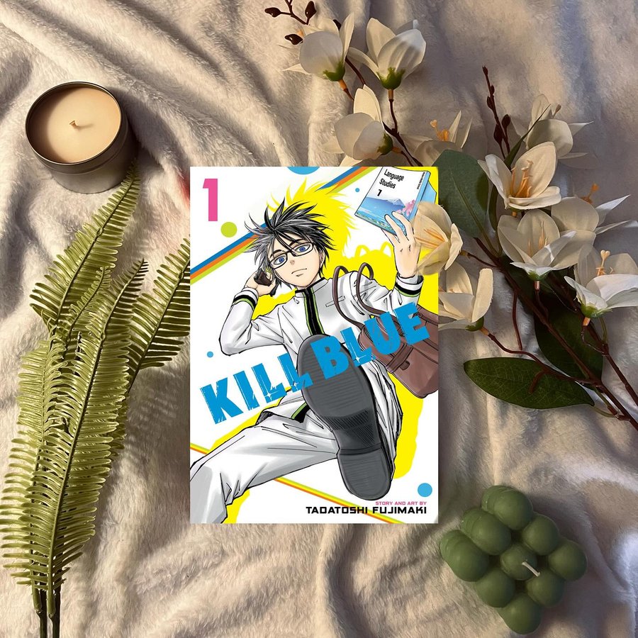 Instagram post by @thebookishdreamers for VIZ. Caption reads: [...] in the plot and action! #ad #killblue....