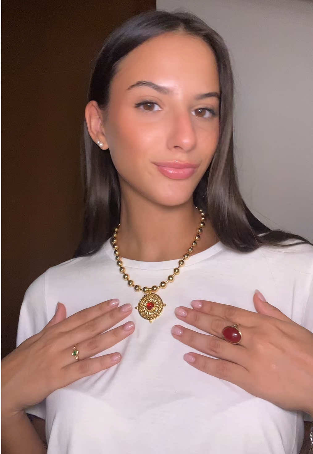 TikTok post by @gaiiagrimoldi for En Route Jewelry. Caption reads: @en route jewelry ma quante meraviglie [...].