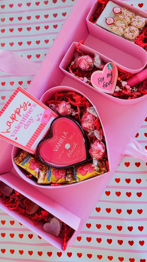 Instagram post by @ashleym.mclaughlin for Michaels Stores. Caption reads: I 🤍 U gift box! Let's fill it with the cutest....