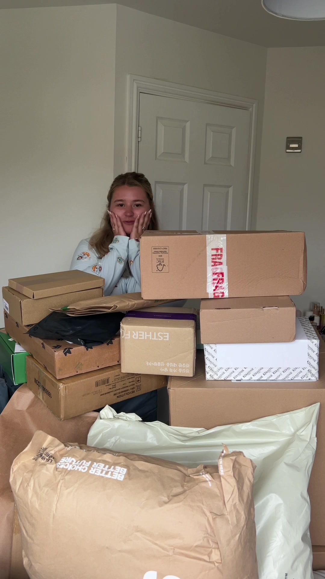 TikTok post by @lilyherridge for Color Wow Hair. Caption reads: THANK YOU to all of these brands & to all of you....