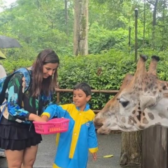 Instagram post by @kangatrainingindia for VisitSingapore. Caption reads: 🌟 Singapore Adventures With My Little One!....