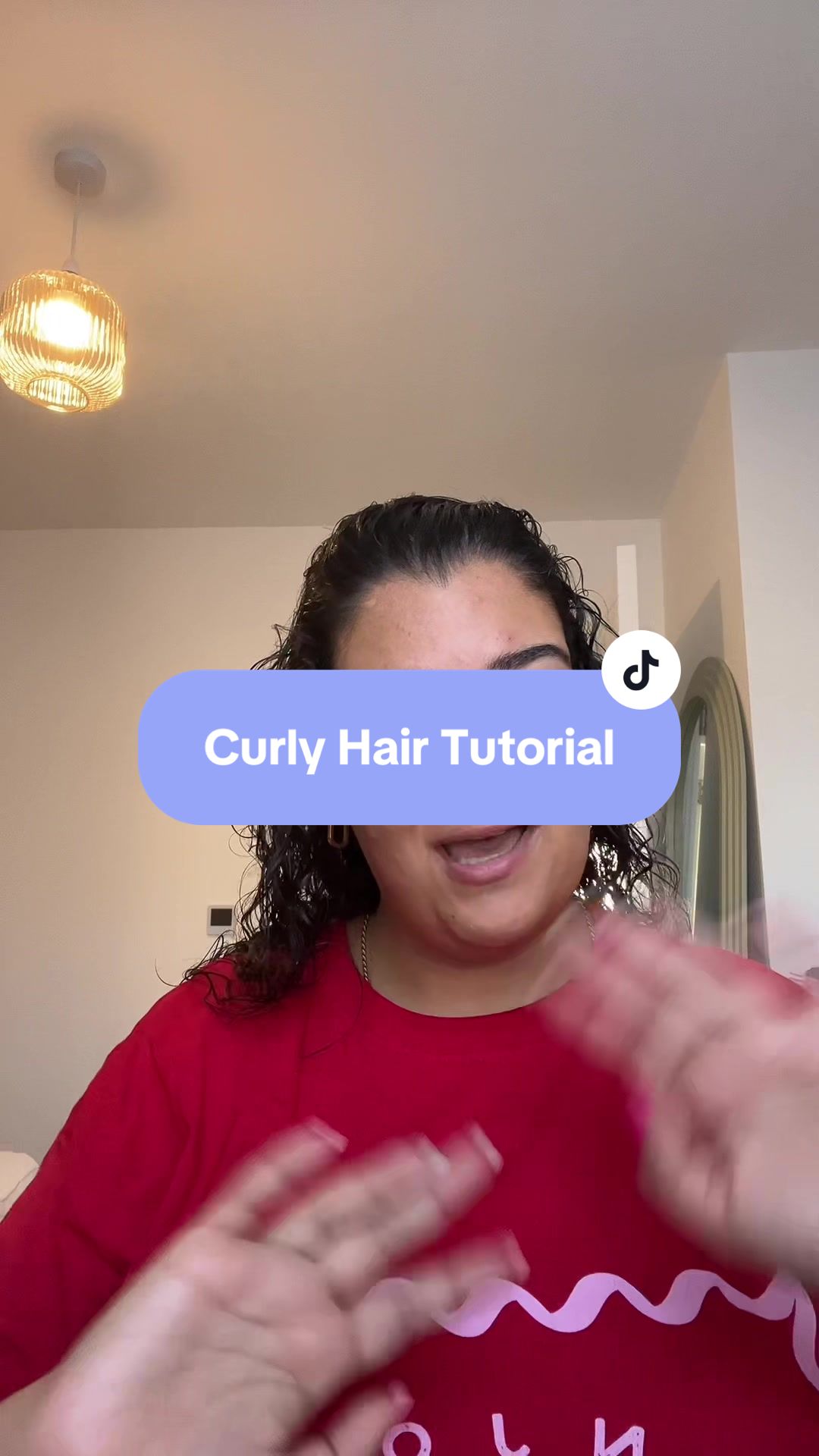 TikTok post by @mine.s96 for Nature Spell. Caption reads: A little curly hair tutorial! Someone recommended....