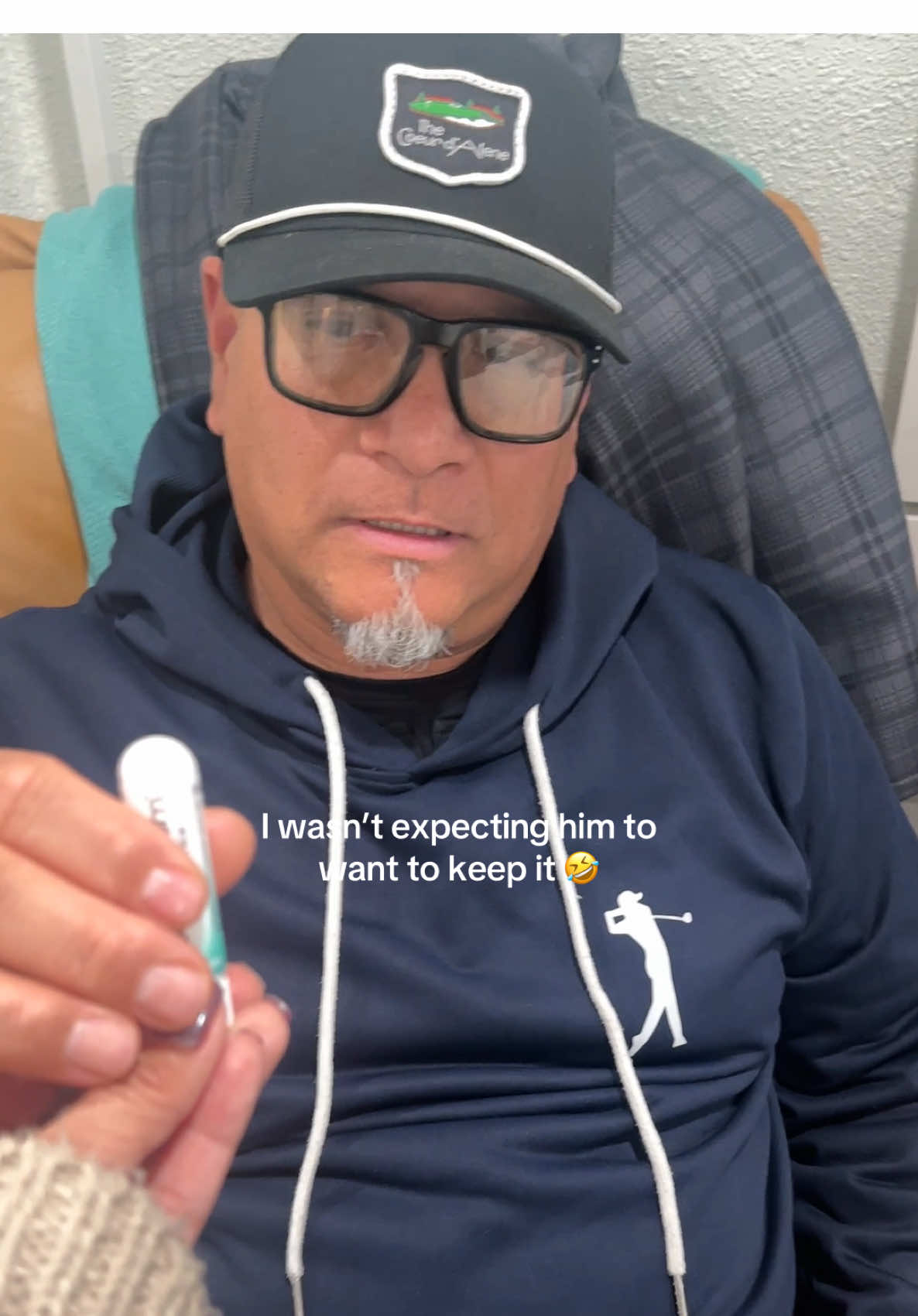 TikTok post by @kittyhustles for BoomBoom Naturals. Caption reads: I’ll know better than to let him know I have....