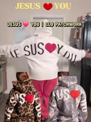 TikTok post by @felicia48342 for God's Love Overcomes. Caption reads: [...] Hoodies @God’s Love Overcomes #GLO....