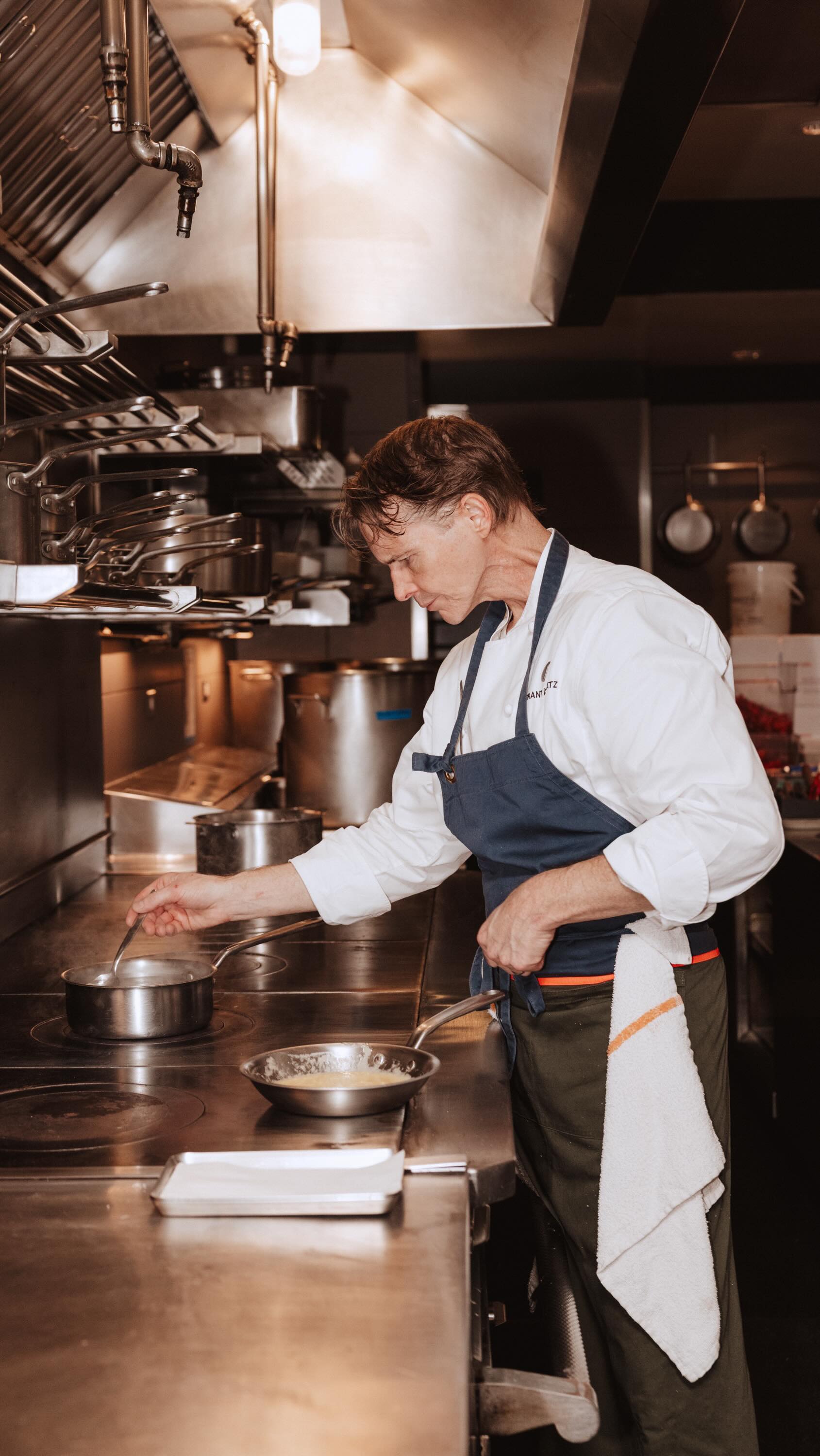 Instagram post by @grant_achatz for Made In Cookware. Caption reads: World-renowned chef and Made In customer....