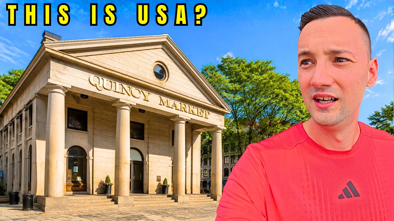 YouTube post by @KenAbroad for Udemy. Caption reads: My 1st Time In Boston, USA 🇺🇸 (America's Most....